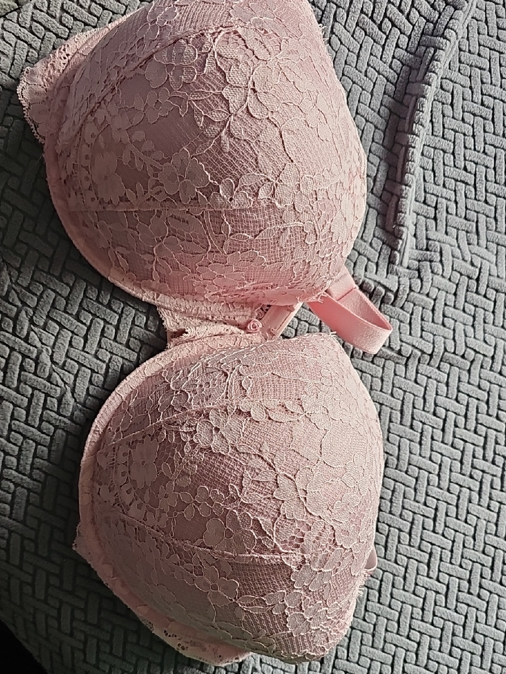 Victoria's Secret Pink Twinkle Strap Lace Classic-Coverage Demi